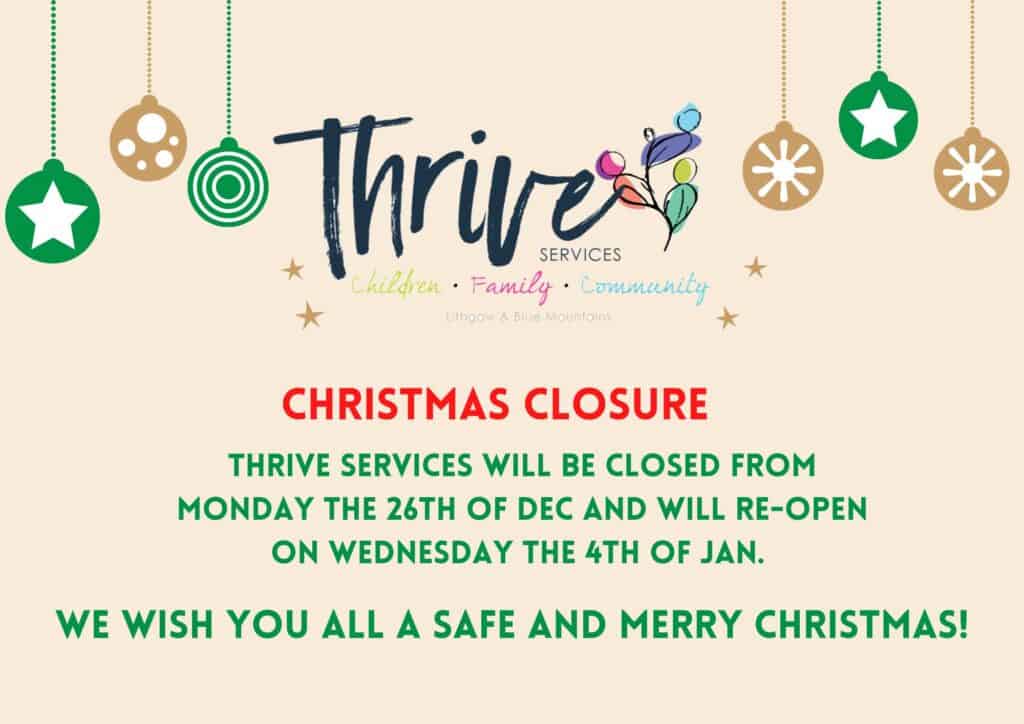 Christmas Closure 2022