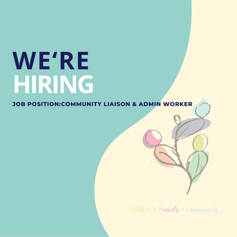 WEBSITE BLOG TILE We're hiring - Comm liaison & admin WEBSITE BLOG TILE We're hiring - Comm liaison & admin